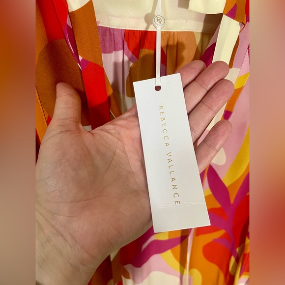 REBECCA VALLANCE Dress Size US 6 NWT New Paradise Silk Colorful Luxury Modern - Picture 7 of 10